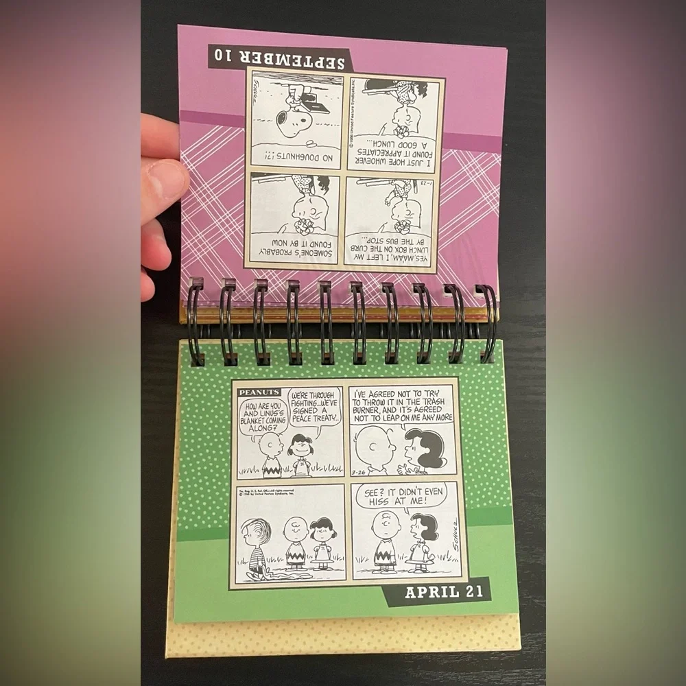 Rare DaySpring Peanuts Desk Calendar A Year’s Worth Of Smiles And Blessings
